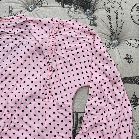 Tommy Hilfiger Printed Ruffled-Neck Blouse - Picture 8 of 9